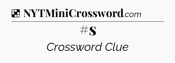 Solution: #s - NYT Crossword