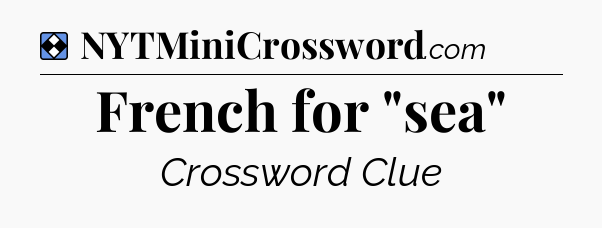 Solution: French for 