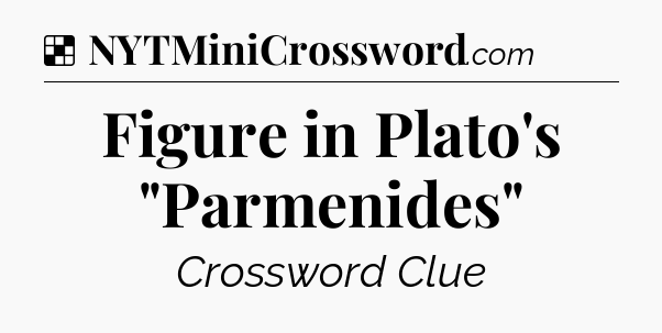 Solution: Figure in Plato's 