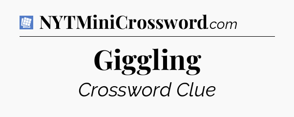 Giggling Puzzle Page Crossword Clue