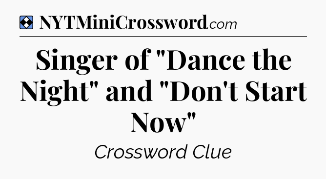 Solution: Singer of 