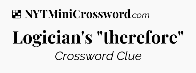 Solution: Logician's 