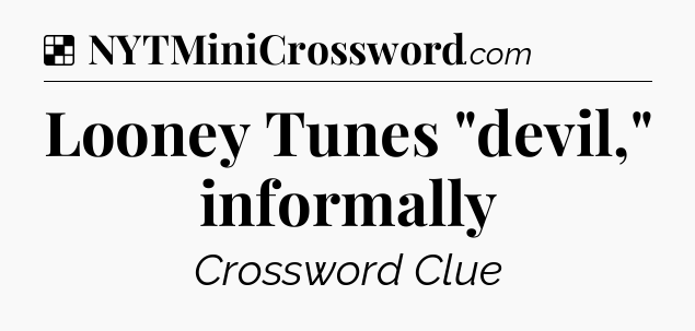 Solution: Looney Tunes 