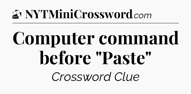 Computer command before 