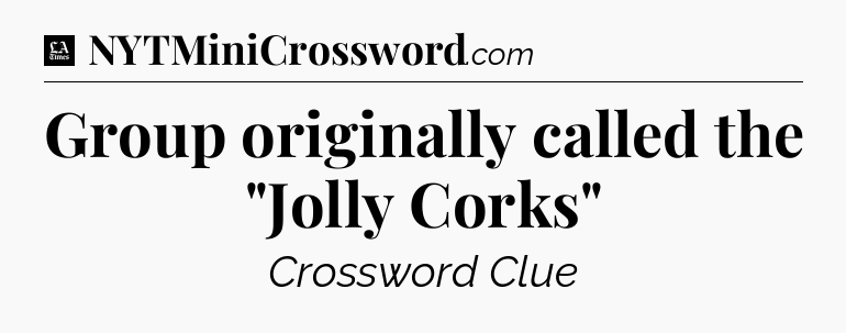 Group originally called the 