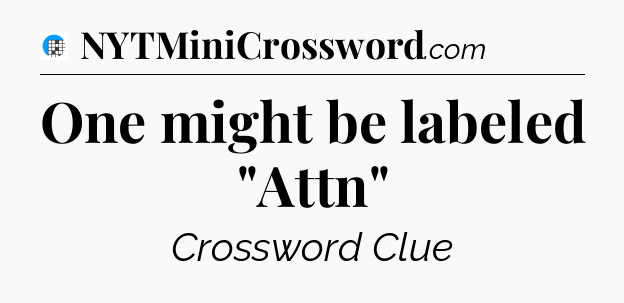 One might be labeled 