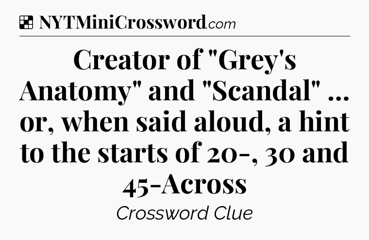 Solution: Creator of 