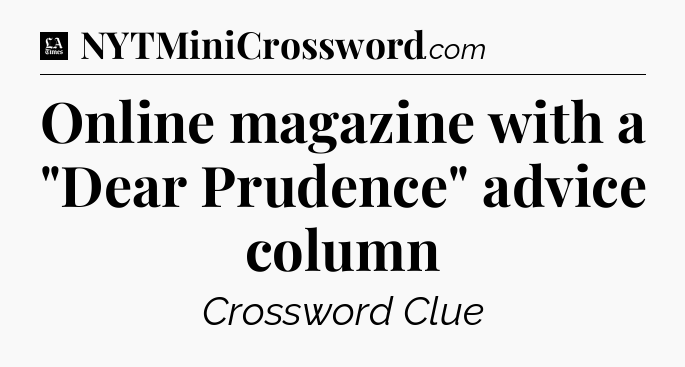 Online magazine with a 