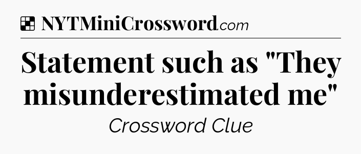 Solution: Statement such as 