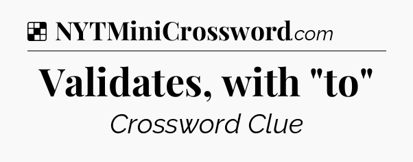 Solution: Validates, with 