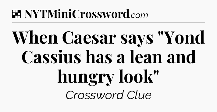Solution: When Caesar says 