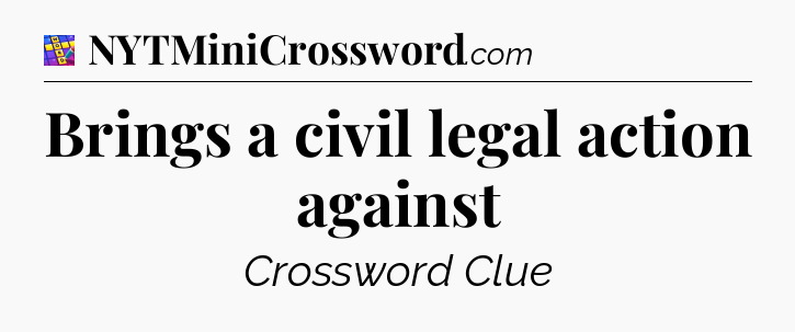 Brings a civil legal action against Codycross