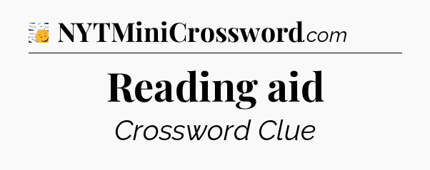 Reading aid - 7 Little Words