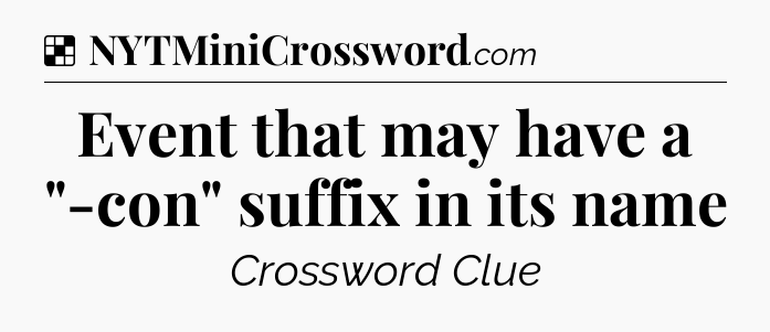 Solution: Event that may have a 