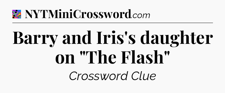 Barry and Iris's daughter on 