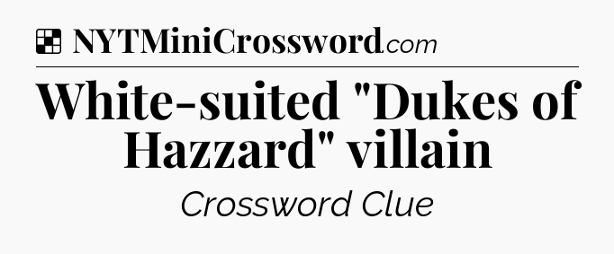 Solution: White-suited 