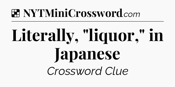 Solution: Literally, 