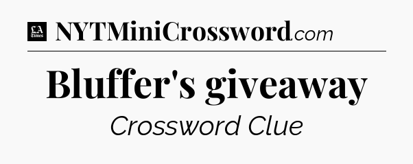 Bluffer's giveaway - LA Times Crossword