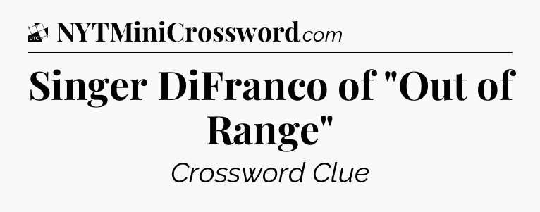 Singer DiFranco of 