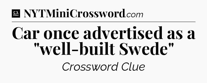 Car once advertised as a 