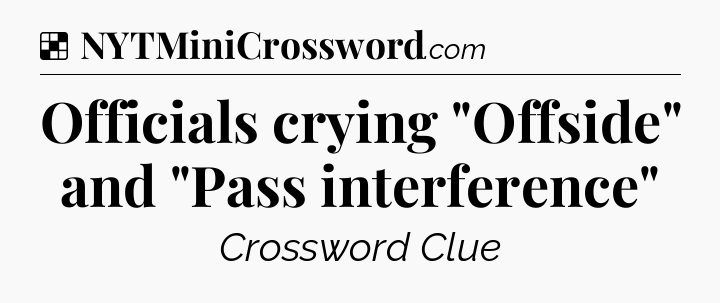 Solution: Officials crying 