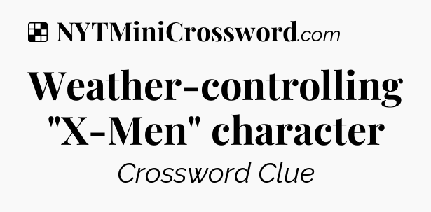 Solution: Weather-controlling 