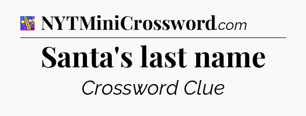 Santa's last name Codycross