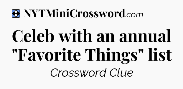 Solution: Celeb with an annual 