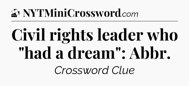 Civil rights leader who 