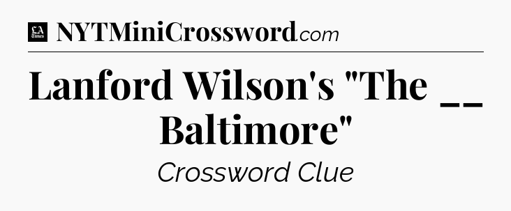 Lanford Wilson's 