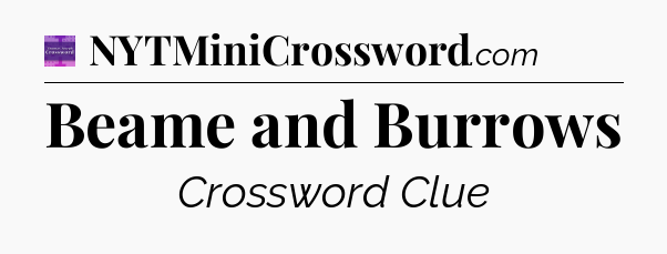 Beame and Burrows - Thomas Joseph Crossword