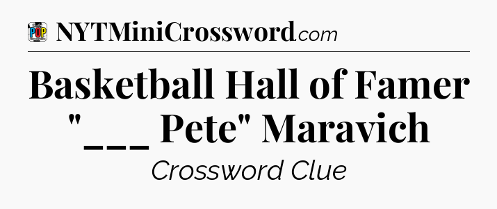 Basketball Hall of Famer 