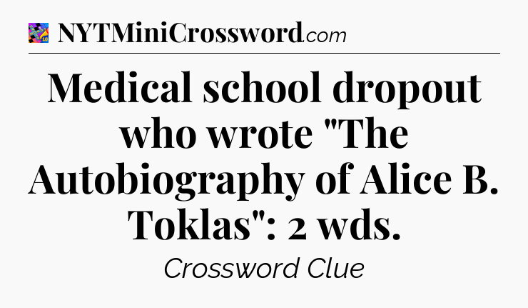 Medical school dropout who wrote 