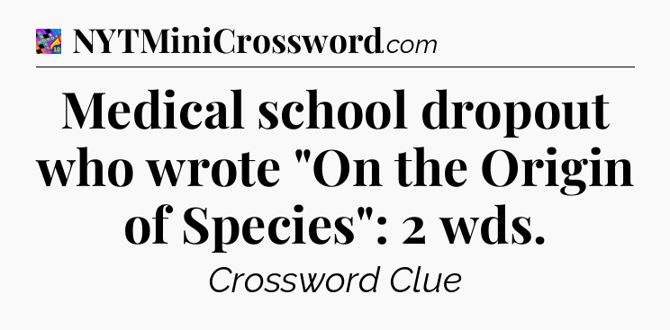 Medical school dropout who wrote 