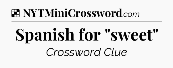 Solution: Spanish for 