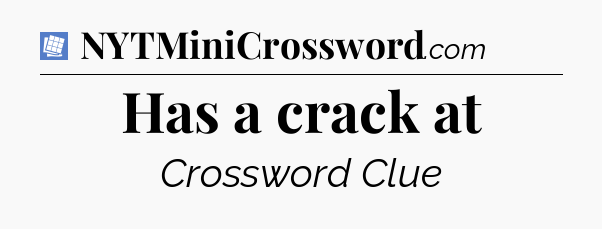 Has a crack at Puzzle Page Crossword Clue