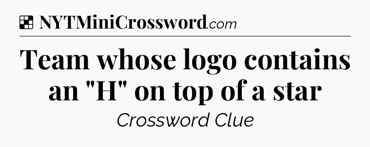 Solution: Team whose logo contains an 