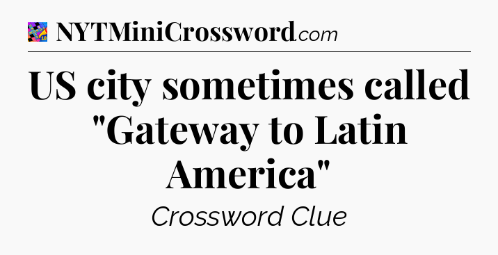 US city sometimes called 