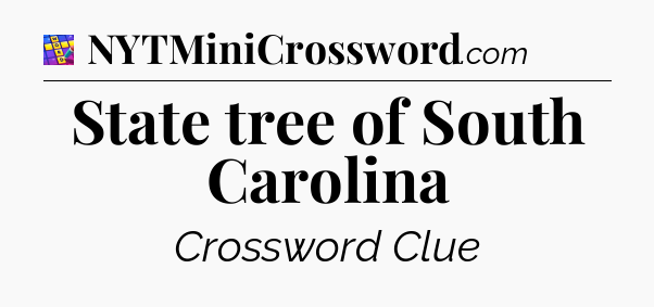 State tree of South Carolina Codycross