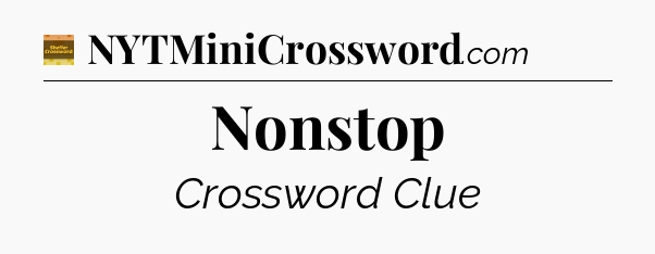 Nonstop - Eugene Sheffer Crossword