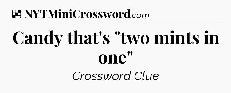 Solution: Candy that's 