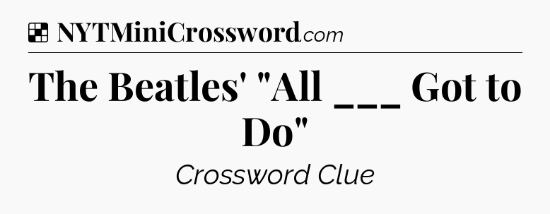 Solution: The Beatles' 