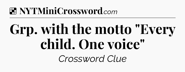 Solution: Grp. with the motto 