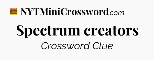 Spectrum creators - Eugene Sheffer Crossword