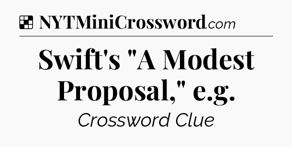 Solution: Swift's 
