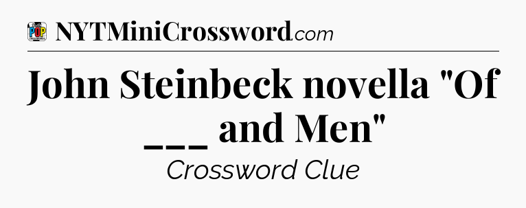 John Steinbeck novella 