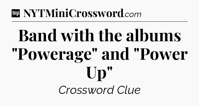 Band with the albums 