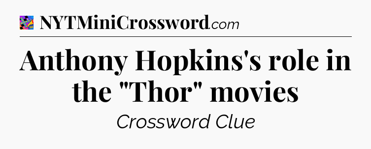 Anthony Hopkins's role in the 