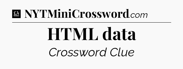 HTML data - LA Times Crossword