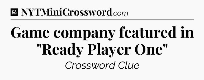 Game company featured in 